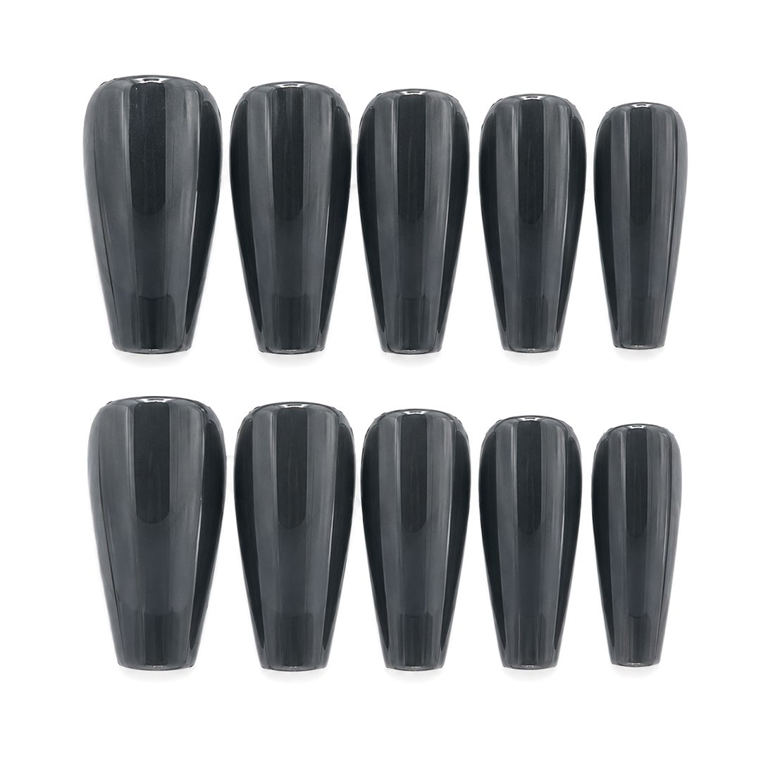 Midnight Black Press-On Nails