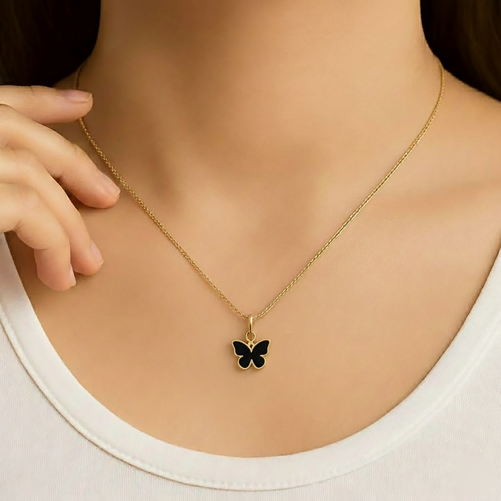 Midnight Butterfly Pendant