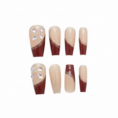 Mocha Glam Press-On Nails