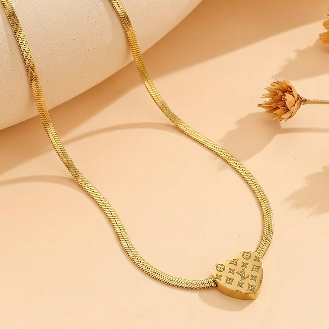 Monogram Heart Pendant