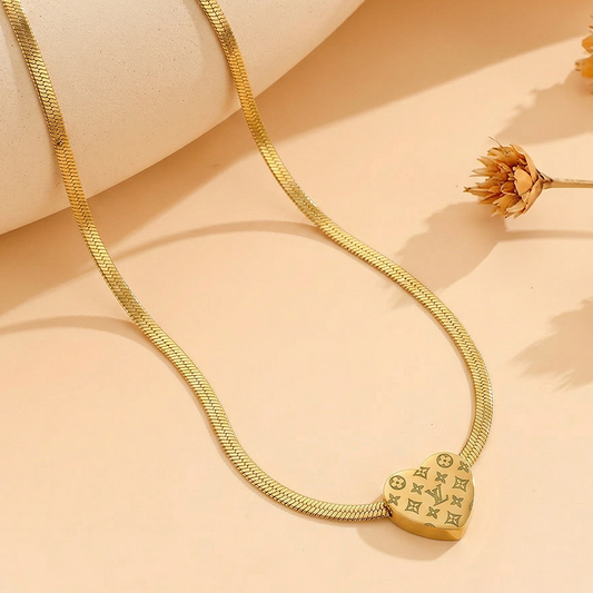 Monogram Heart Pendant