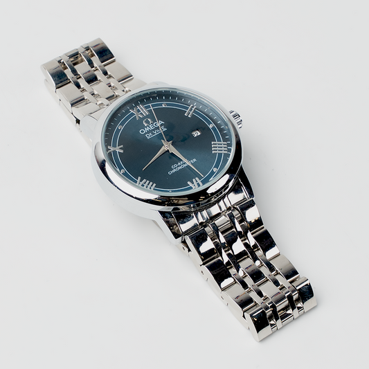 Omega – Blue Dial Steel Watch