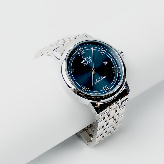 Omega – Blue Dial Steel Watch
