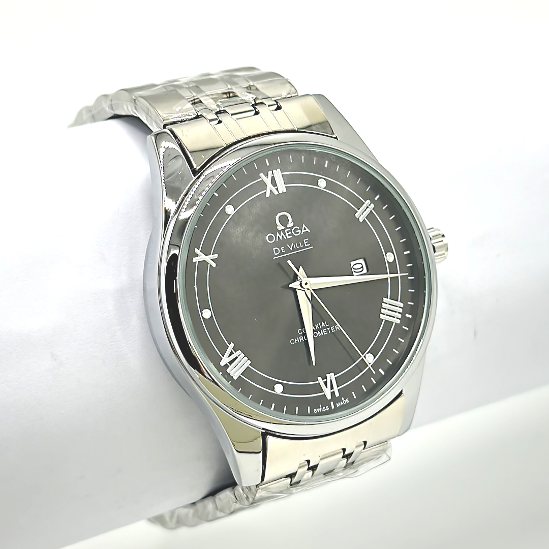 Omega Black Roman Watch