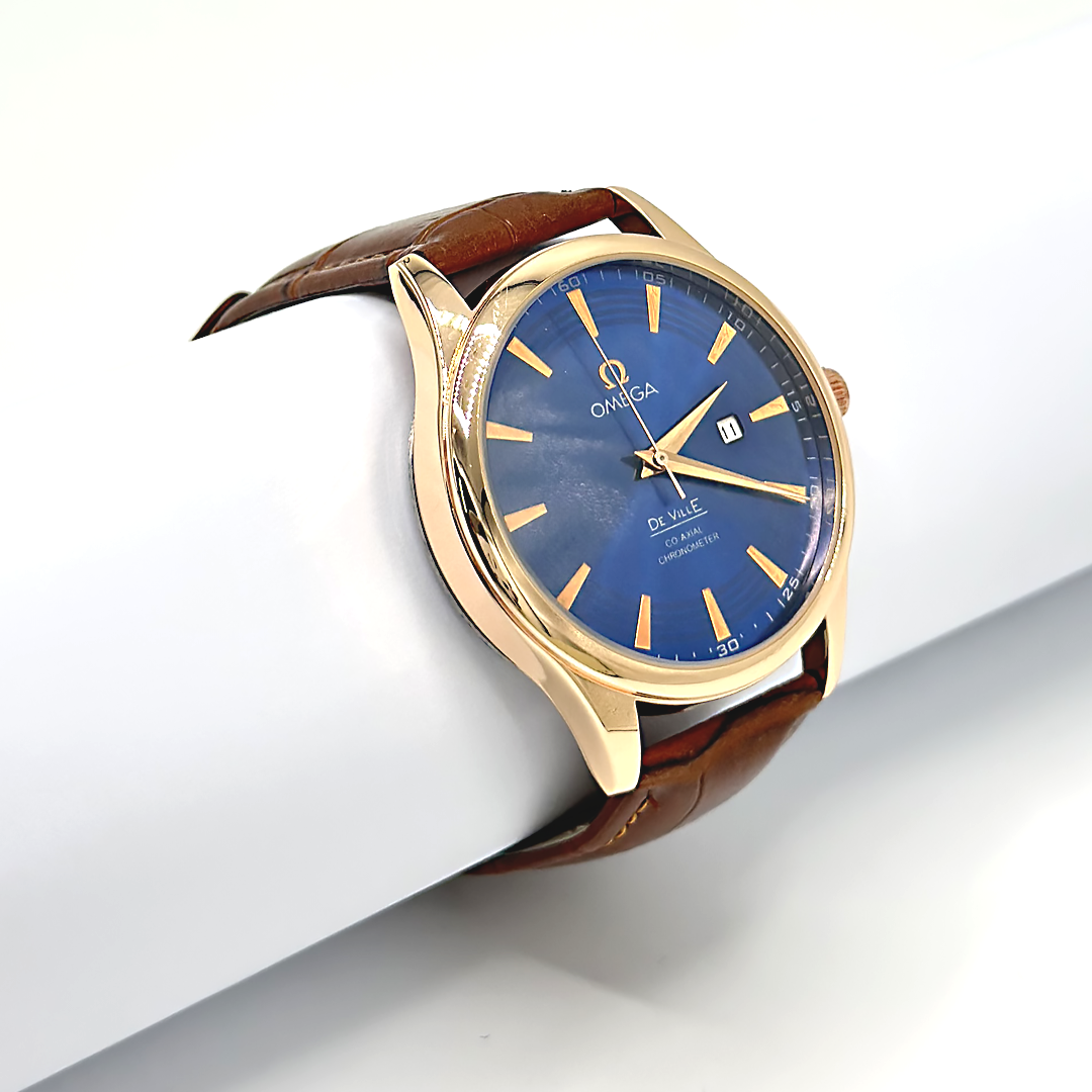 Omega De Ville Co-Axial Blue Dial Watch