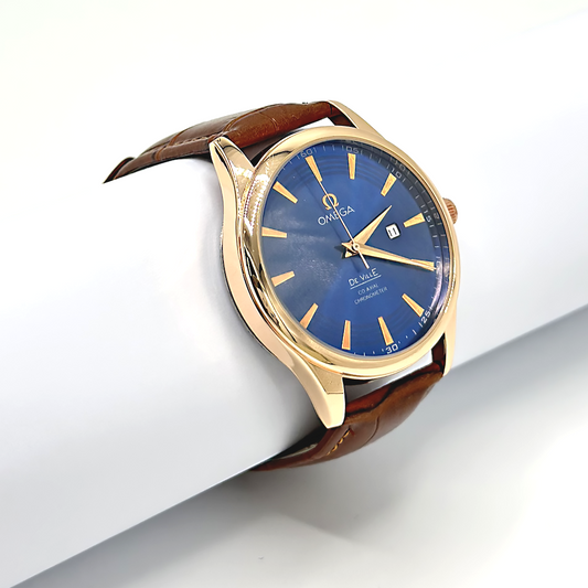 Omega De Ville Co-Axial Blue Dial Watch