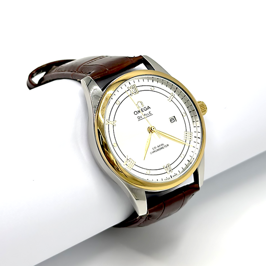 Omega De Ville Co-Axial White Dial Watch