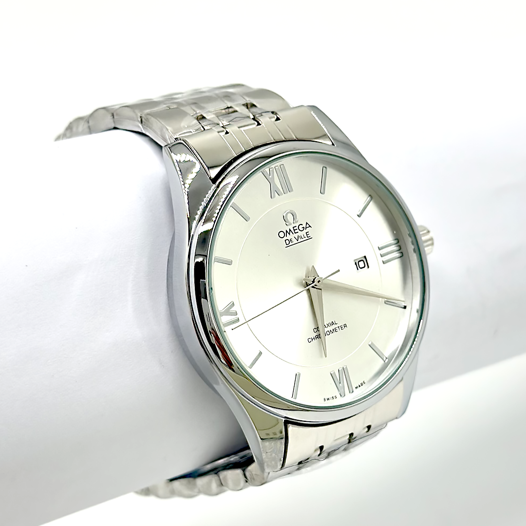 Omega White Roman Watch