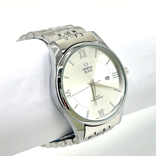 Omega White Roman Watch
