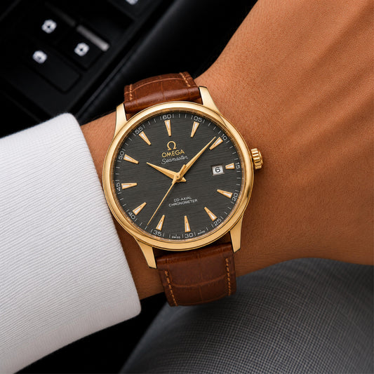 Omega Seamaster Rose Gold Watch