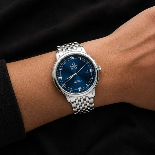 Omega – Blue Dial Steel Watch