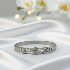 Ornate Medallion Link Bangle