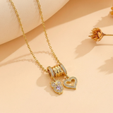 Owl & Heart Charm Pendant