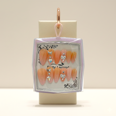 Peachy Knit Charm Press-Ons