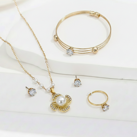 Pearl Blossom Jewelry Set