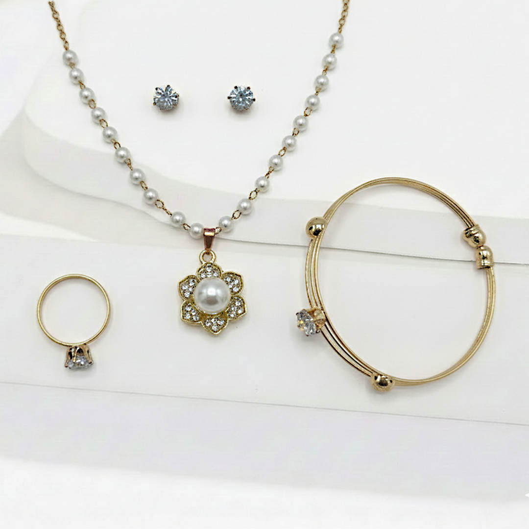 Pearl Floral Set