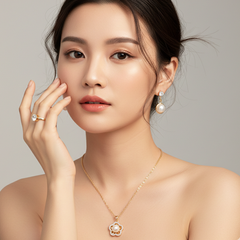 Pearl Flower Jewelry Set