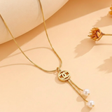 Pearl Lariat Pendant