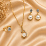 Pearl Zirconia Set