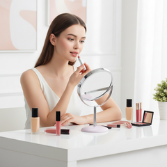 Pink Pedestal Mirror