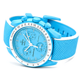 Premium Sky Blue Chronograph Sports Watch
