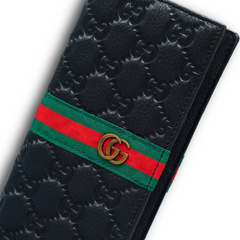 GG Stripe Leather Wallet