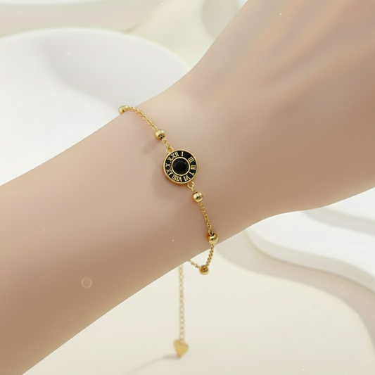 Roman Charm Gold Bracelet