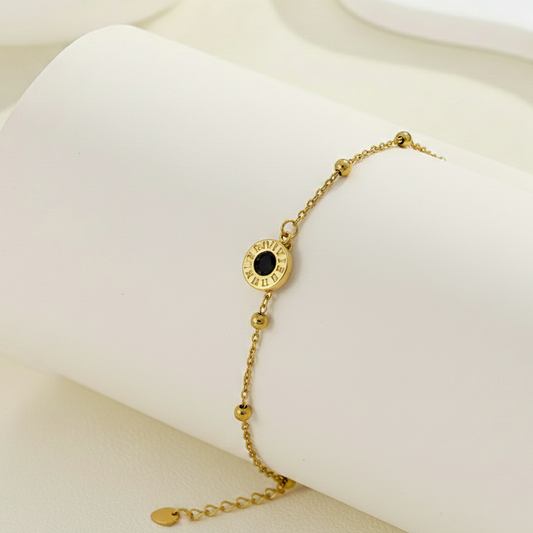 Roman Charm Gold Bracelet