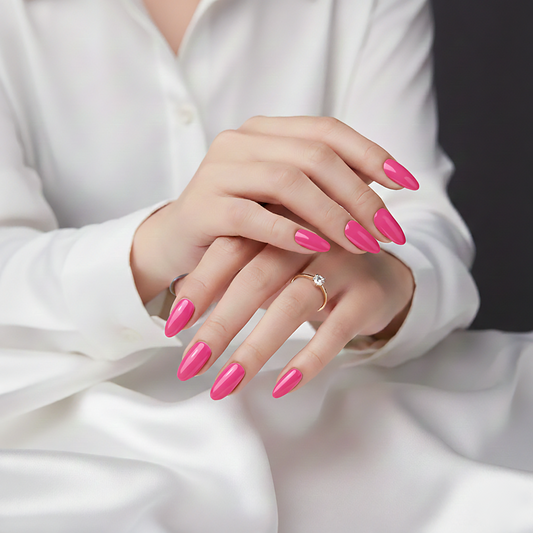 Rose Pink Coffin Press-On Nails