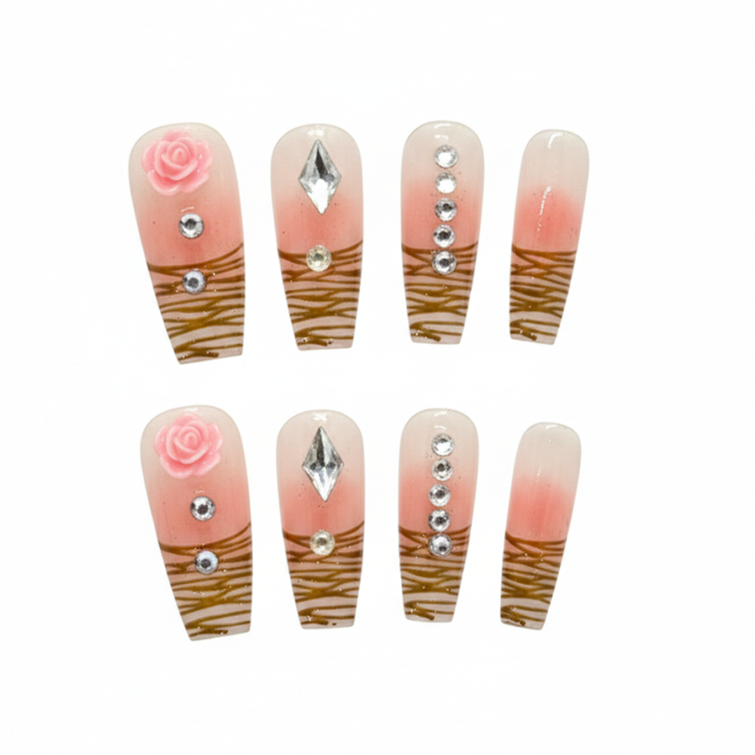 Rosewood Bloom Press-Ons