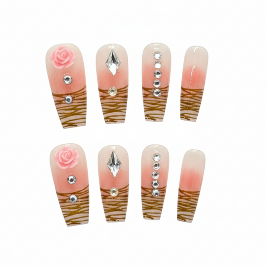 Rosewood Bloom Press-Ons