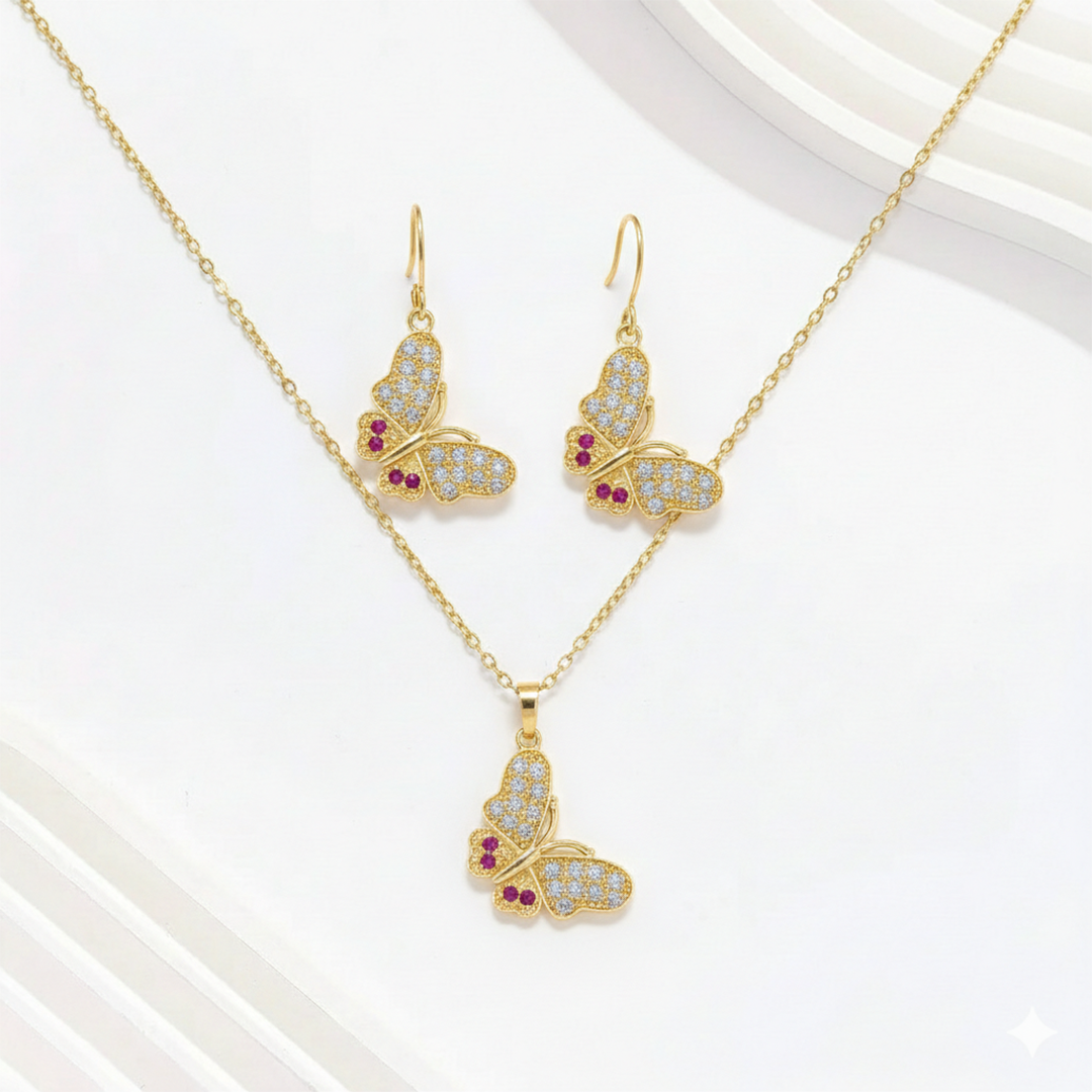 Ruby Butterfly Set
