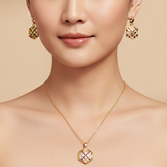 Ruby Hexagon Sparkle Set