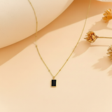 S-Black Rectangle Locket