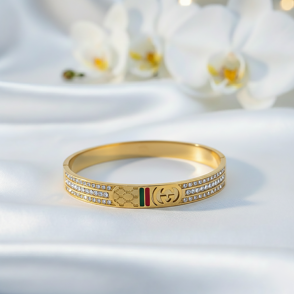 Signature Emblem Bangle Bracelet