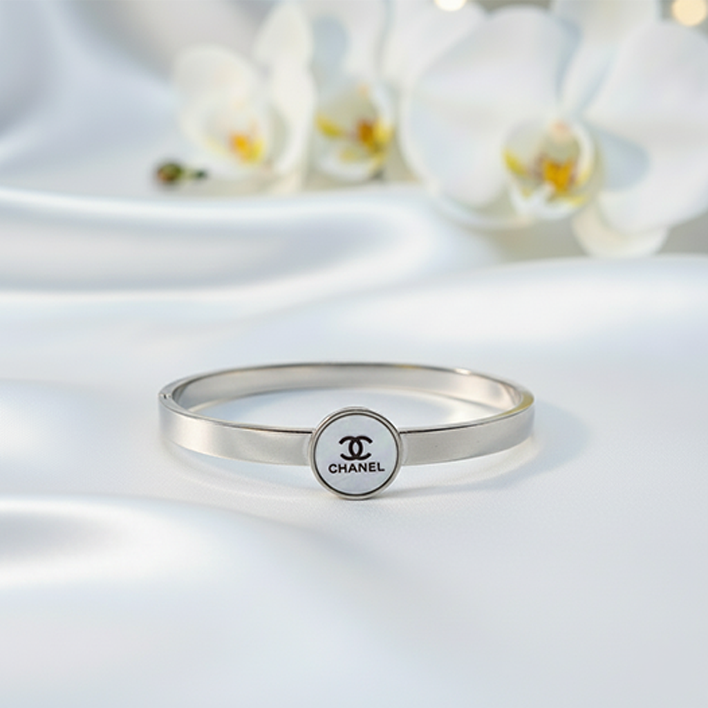 Silver Emblem Bracelet