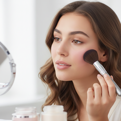 Silver Handle Powder Brush