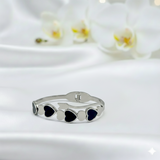 Silver Heart Bangle