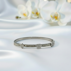 Silver Icon Crystal Bracelet