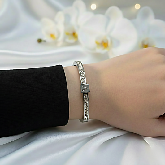Silver Icon Crystal Bracelet