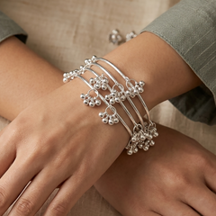 Silver Kashmiri Bangle