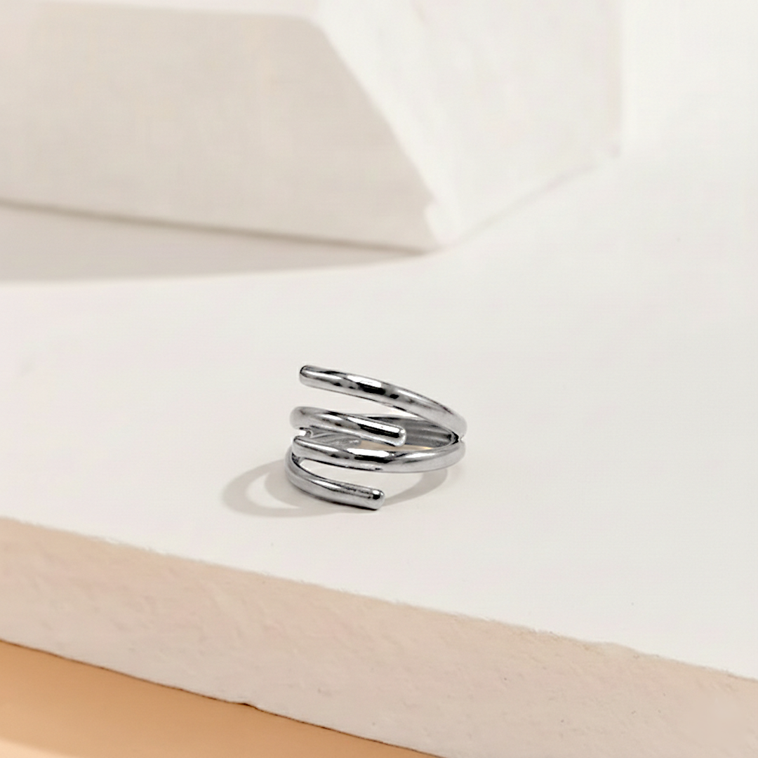 Silver Spiral Ring