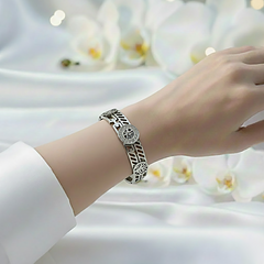 Silver Tree Crystal Bracelet