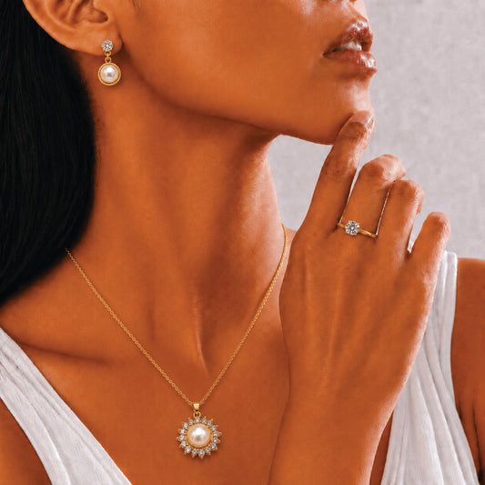 Sun Pearl Jewelry Set