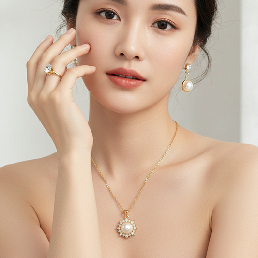Sun Pearl Jewelry Set