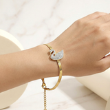 Swan Charm Bracelet