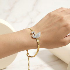Swan Charm Bracelet