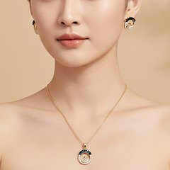 Swan Locket Set