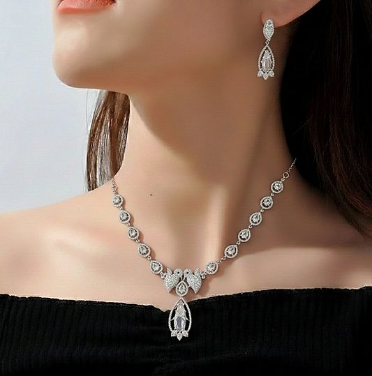 Teardrop Pave Crystal Set