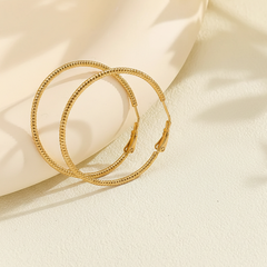 Textured Large Hoops